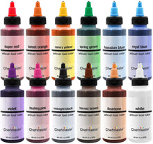 Load image into Gallery viewer, Chefmaster Airbrush Assorted Kit 57g, Pack of 12 Airbrush Colours
