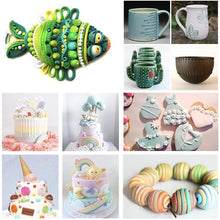 Load image into Gallery viewer, FineDecor 21Pcs Stainless Steel Sugar Craft Extruder Fondant Sugar Paste Extruder Ceramics Pottery Polymer Modeling Decorating Tools Set - FD 2936
