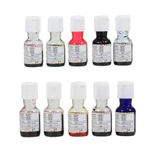Load image into Gallery viewer, Colourmist Colour Splash Assorted 20 Gm, Pack of 10 Colours (Yellow, Orange, Green, Blue, Purple, Red, Brown, Pink, Royal Blue, Red Strawberry)
