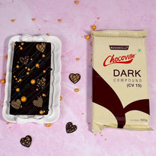 Load image into Gallery viewer, Chocoville Dark Compound Slab, 500g
