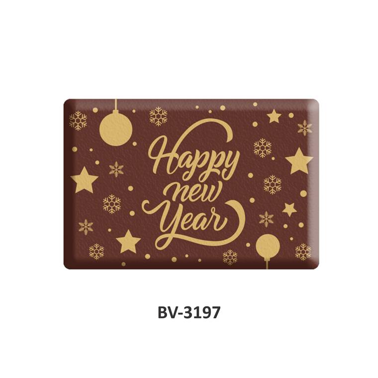Foodecor Happy New Year Decorative Transfer Mould  - BV 3197