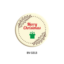 Load image into Gallery viewer, Foodecor Decorative Transfer Mould &quot;Merry Christmas&quot; Round Shape- BV 3213
