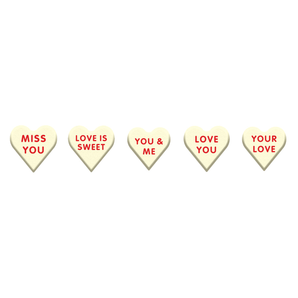 Foodecor Heart Shape Valentine's Special Decorative Transfer Mould (Pack of 2) - BV 3221