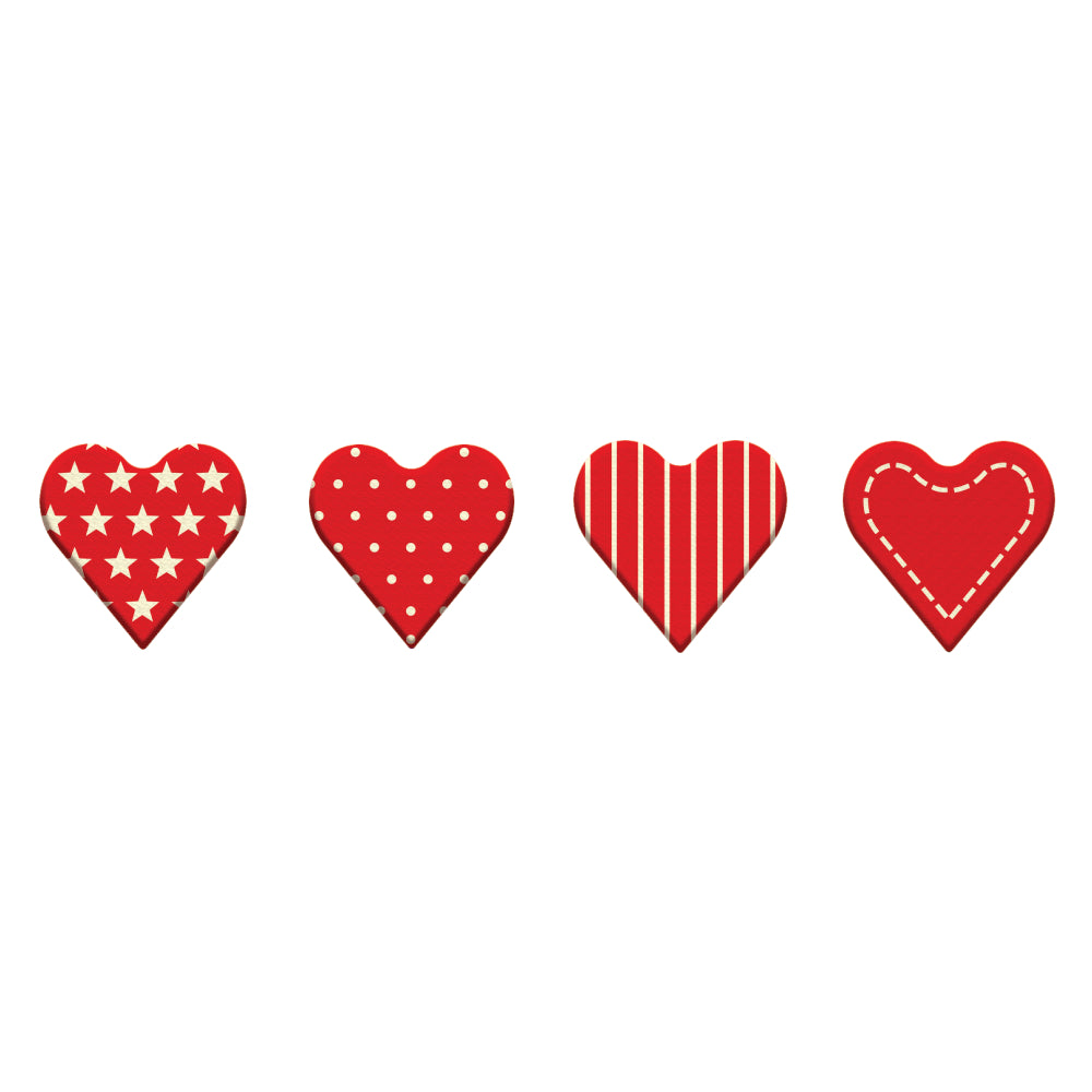 Foodecor Heart Shape Valentine's Special Decorative Transfer Mould (Pack of 2) - BV 3222