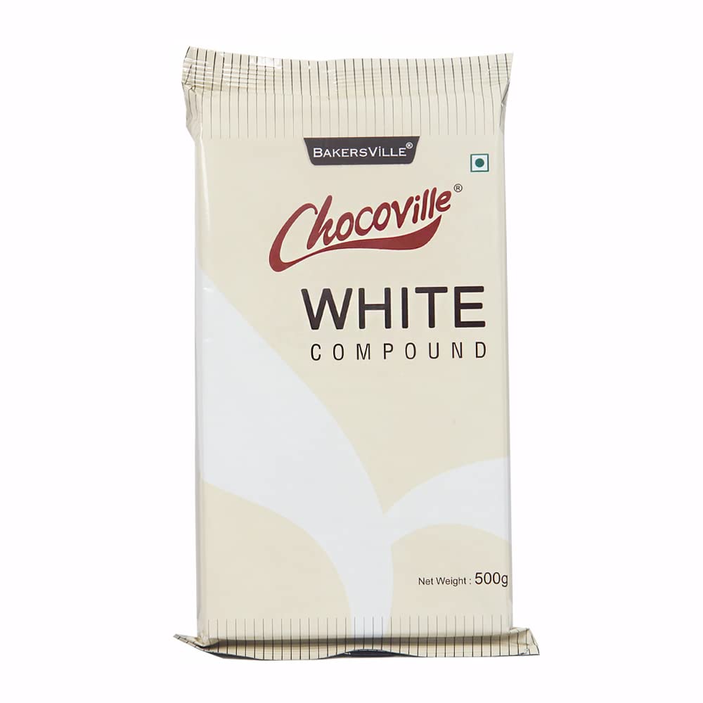 Chocoville White Compound Slab, 500g