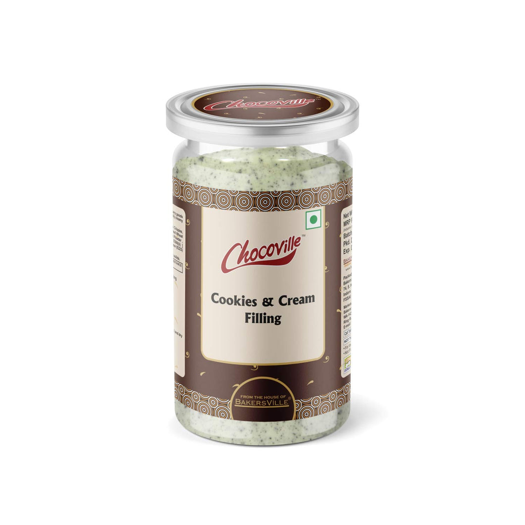 Chocoville Cookies and Cream Filling, 200g