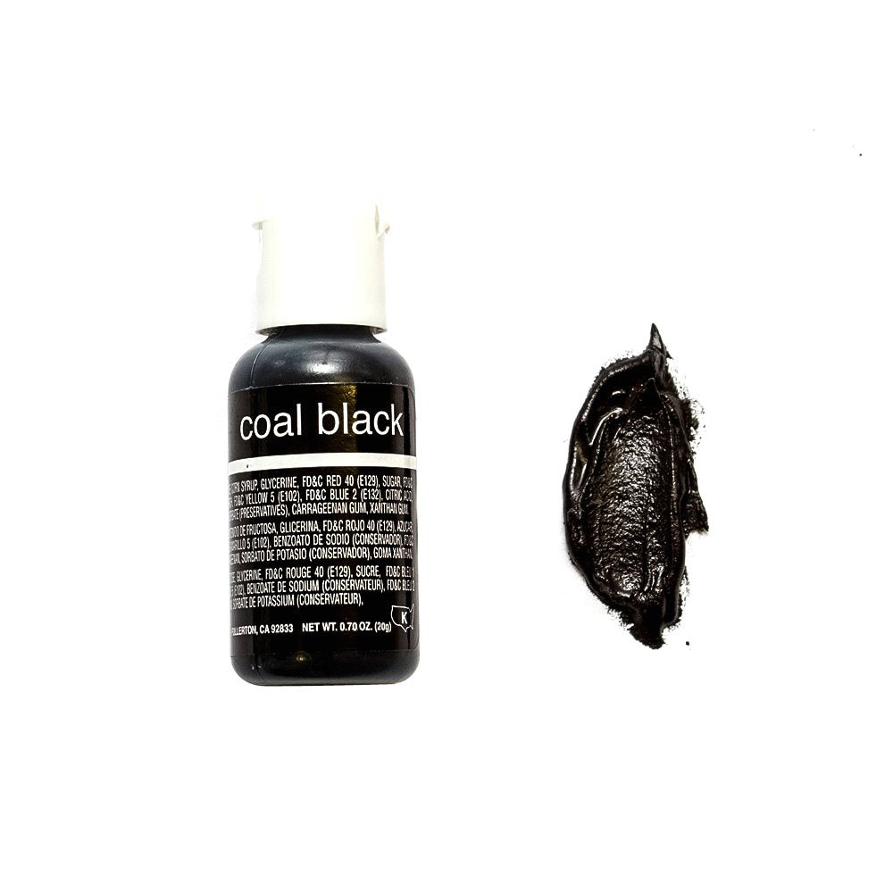 Chefmaster Liqua- Gel, Coal Black, 20 ml