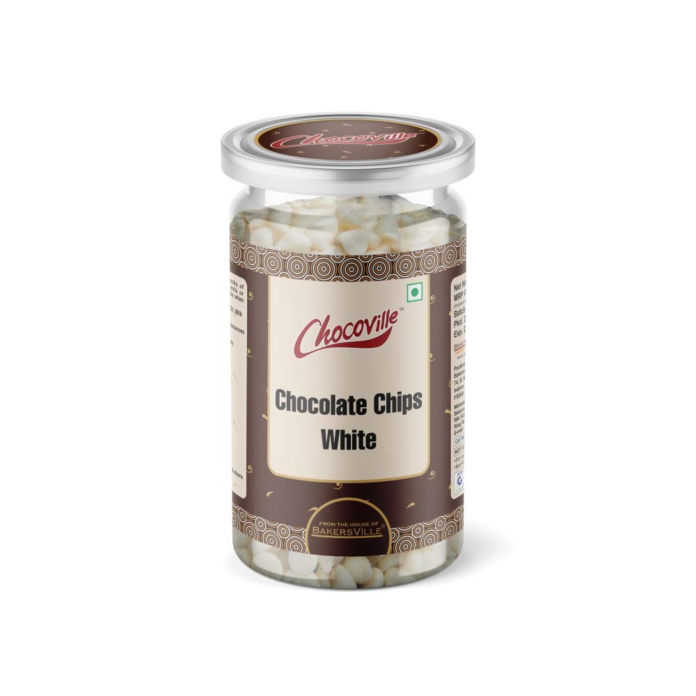 Chocoville Chocolate Chips White, 200g, 200 g