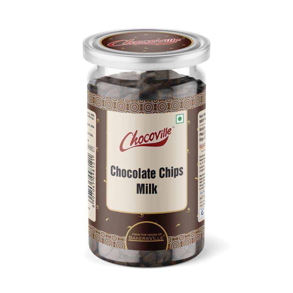 Chocoville Chocolate Chips Milk, 200g