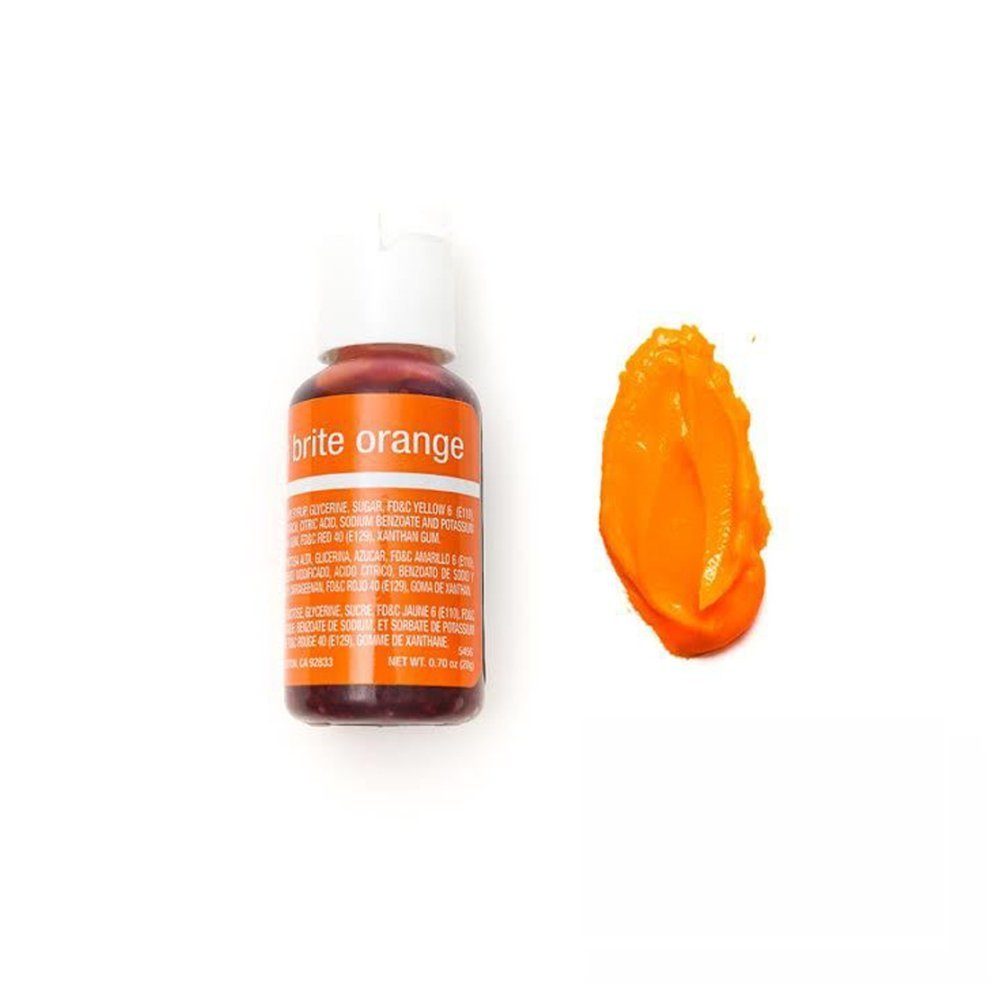 Chefmaster Neon Gel, Neon Brite Orange, 20 ml
