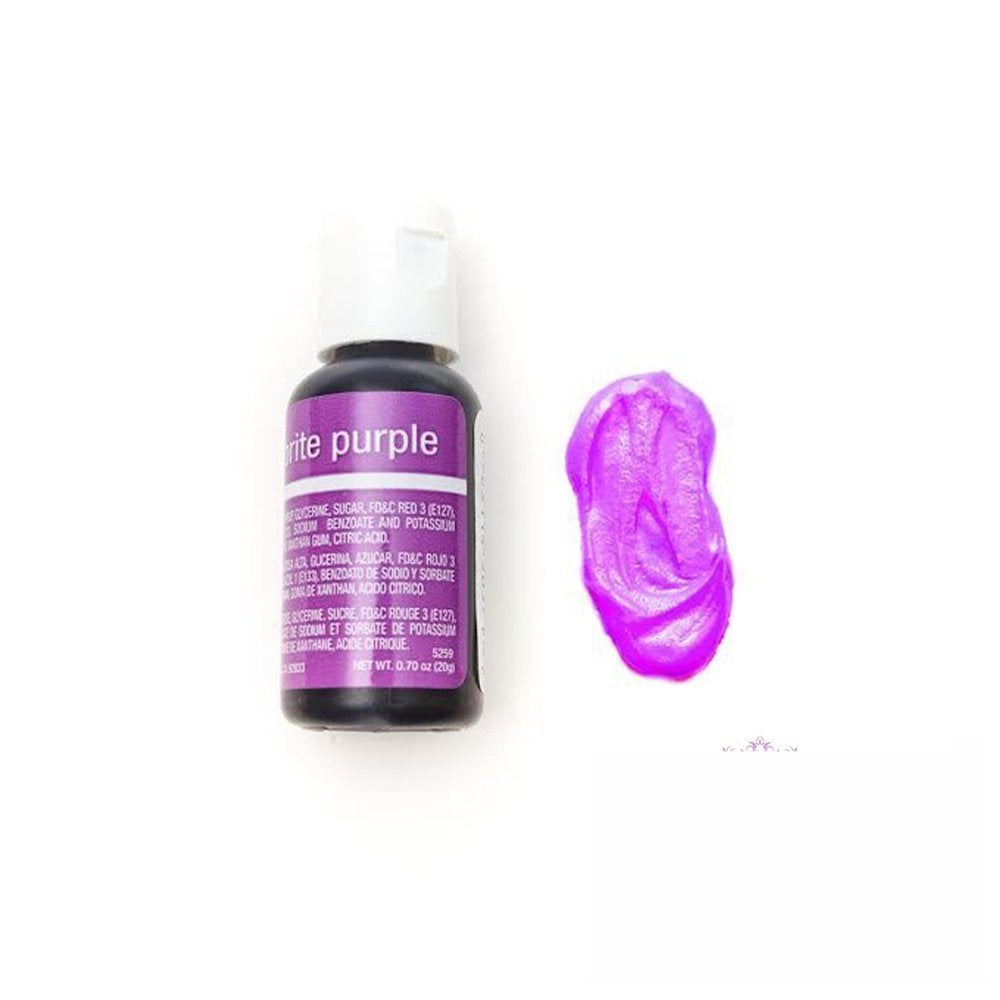 Chefmaster Neon Brite Purple Gel, 20 ml
