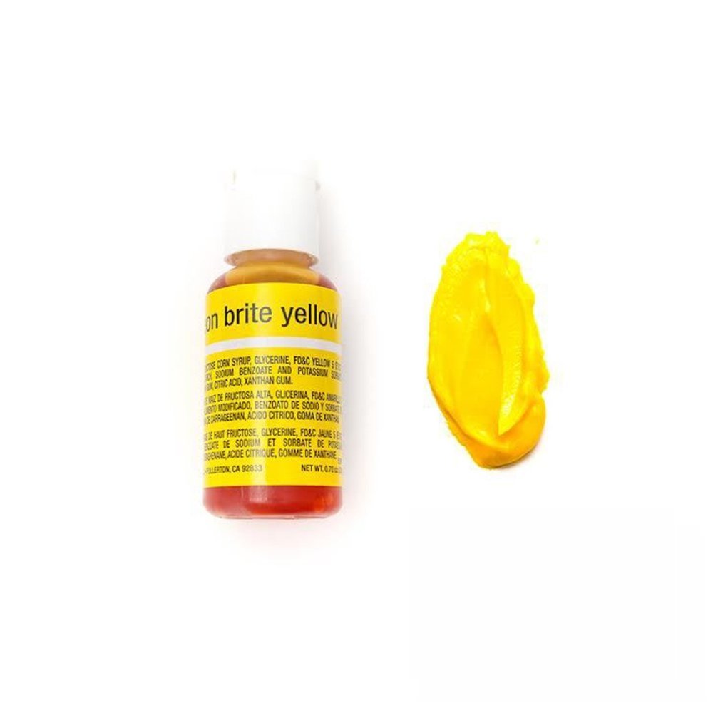 Chefmaster Neon Brite Yellow Gel, 20 ml