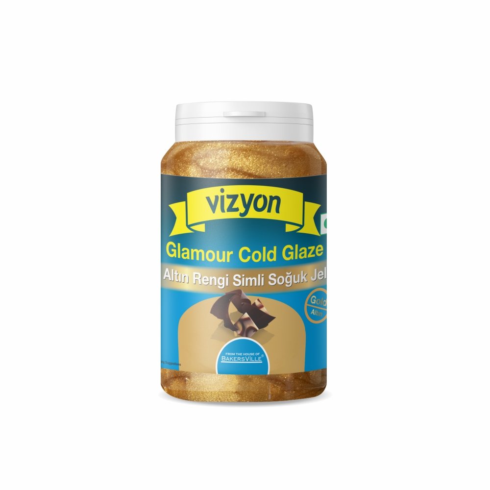 Vizyon Glamour Cold Glaze (Gold), 125 Gm