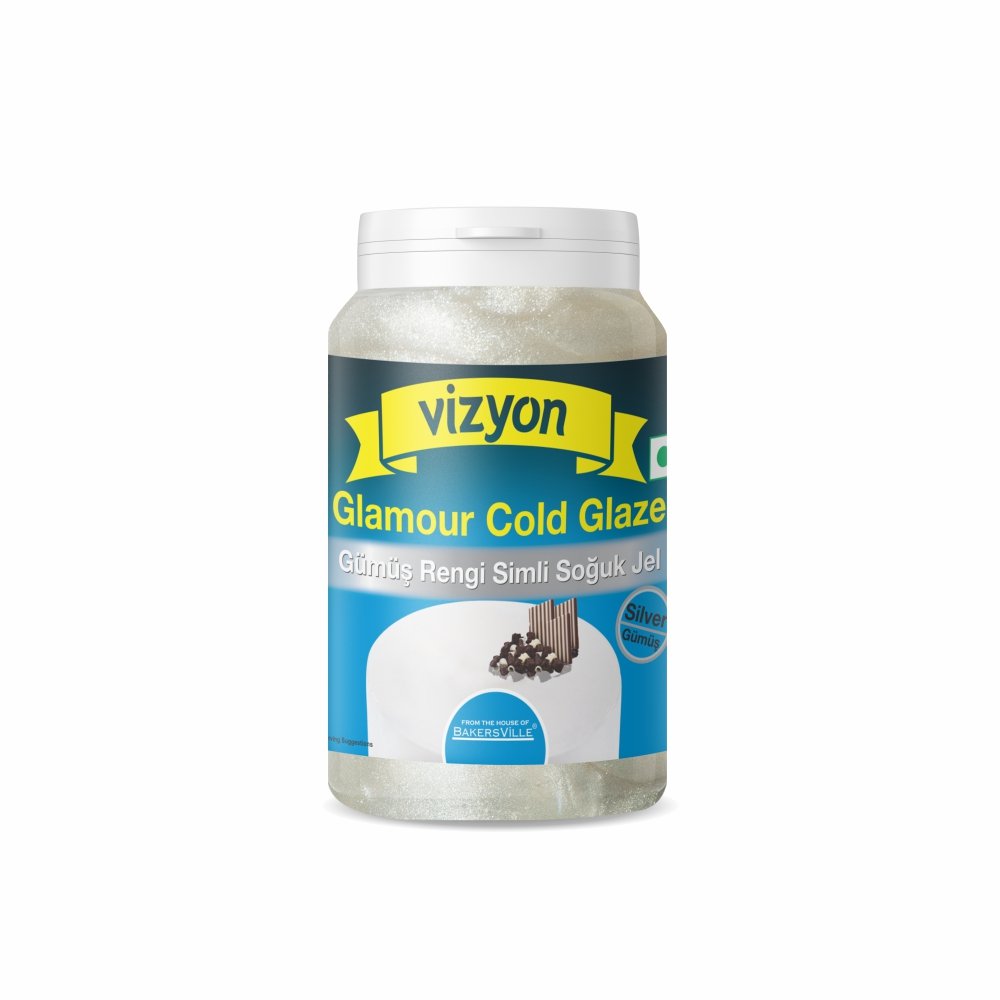 Vizyon Glamour Cold Glaze (Silver), 125g