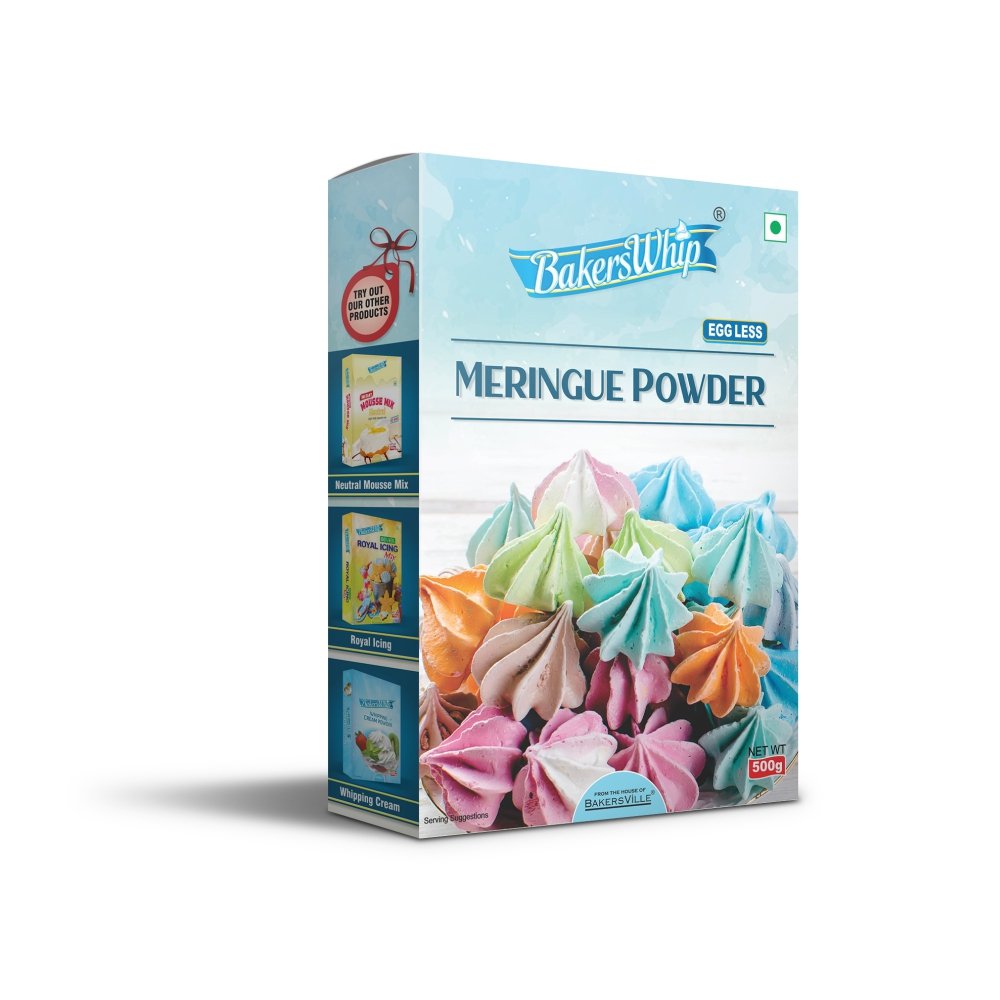 Bakerswhip Eggless Meringue Powder Instant Mix , (450 gm)