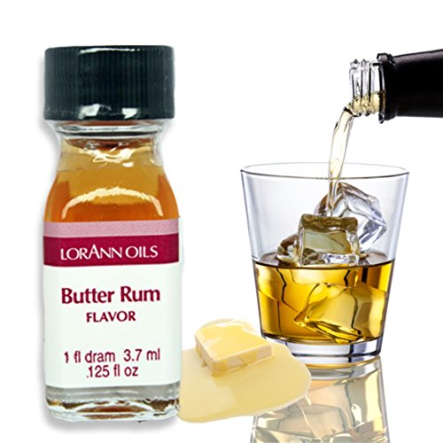 Lorann Oils Super Strength Flavors, Butter Rum, 3.7 ml
