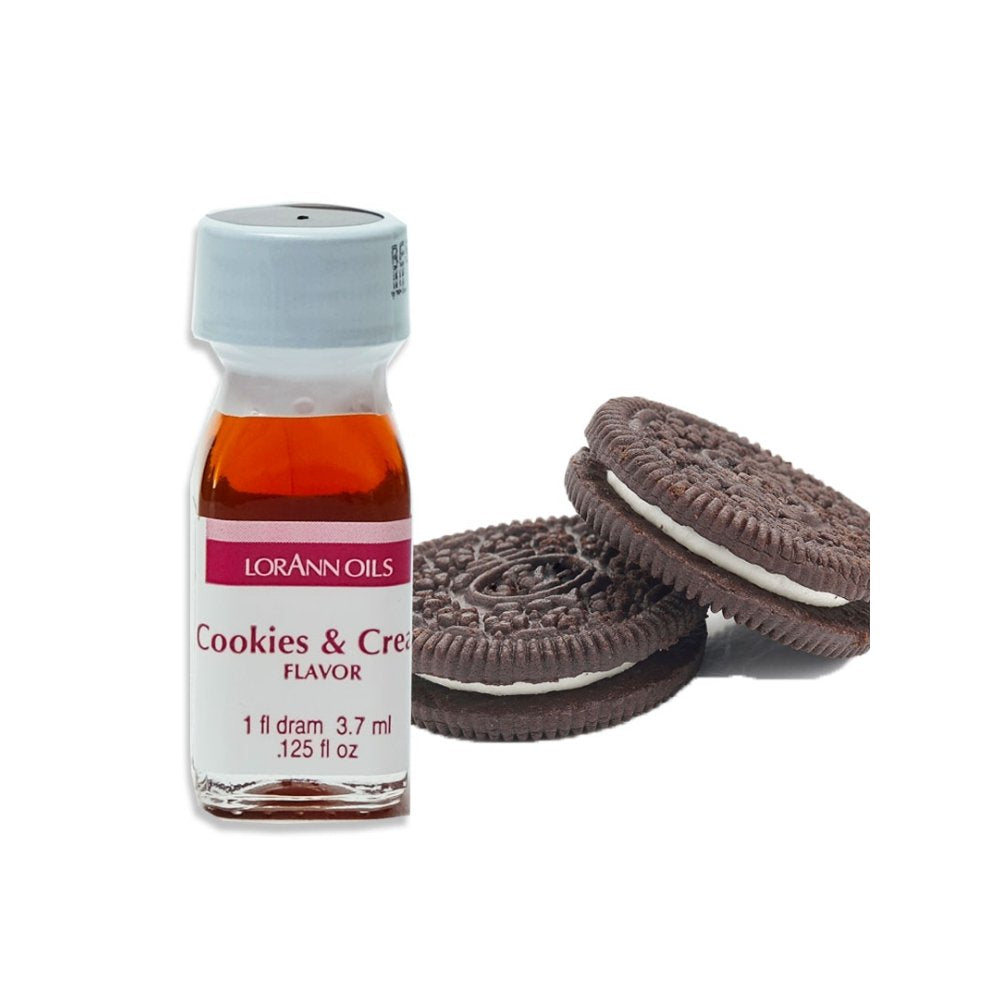 Lorann Oils Super Strength Flavors, Cookies & Cream, 3.7 ml