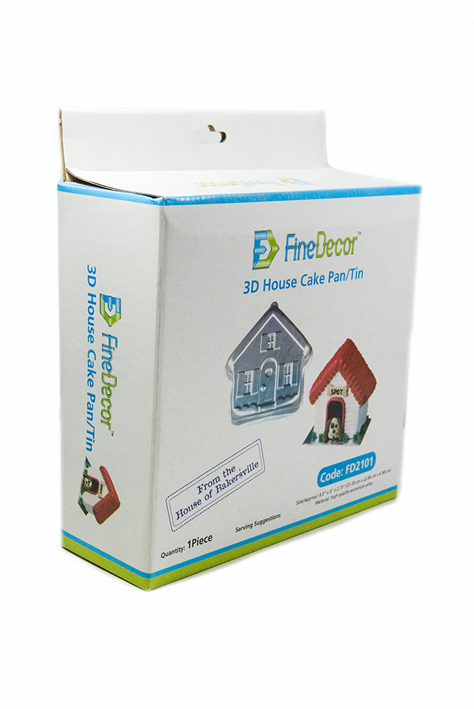 FINEDECOR FD2101 3D House Shape Cake Pan/Tin