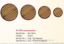 Load image into Gallery viewer, Foodecor Round Shape Decorative Transfer Mould (Pack of 2) - BV 3296
