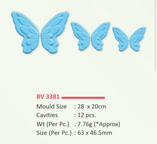 Load image into Gallery viewer, Foodecor Blue Butterfly Decorative Mould- BV 3381 (Pack of 2)
