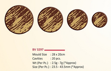 Load image into Gallery viewer, Foodecor Round Shape Decorative Transfer Mould (Pack of 2) - BV 3297
