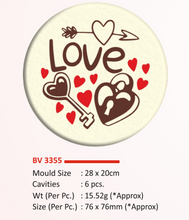 Load image into Gallery viewer, Foodecor Valentine's Theme Lock &amp; Key Design Decorative Transfer Mould (Pack of 2)- BV 3355
