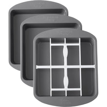 Load image into Gallery viewer, Wilton Square Checkerboard Cake Pan Set, (8”x8”x1.5”)
