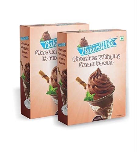 Bakerswhip Chocolate Whipping Cream Powder, 450g (Pack of 2)