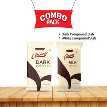 Load image into Gallery viewer, CHOCOVILLE Combo of Dark &amp; Milk Compound Slab (500 G Each)
