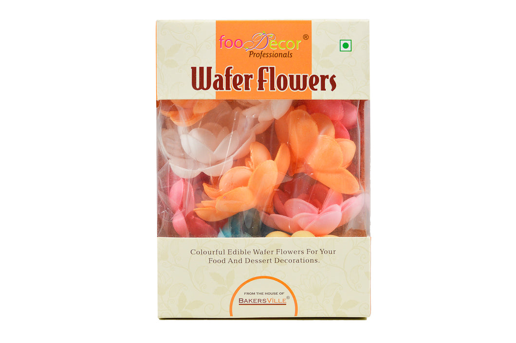 Foodecor Professionals Wafer Flowers (Rose 2)- 10pcs -BV 2799