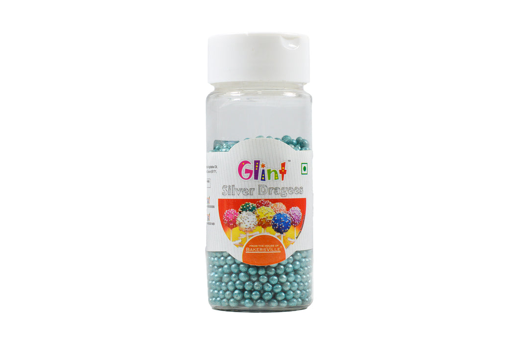 Glint Blue Dragee, '0' Number (3.5 MM), 75 Gm