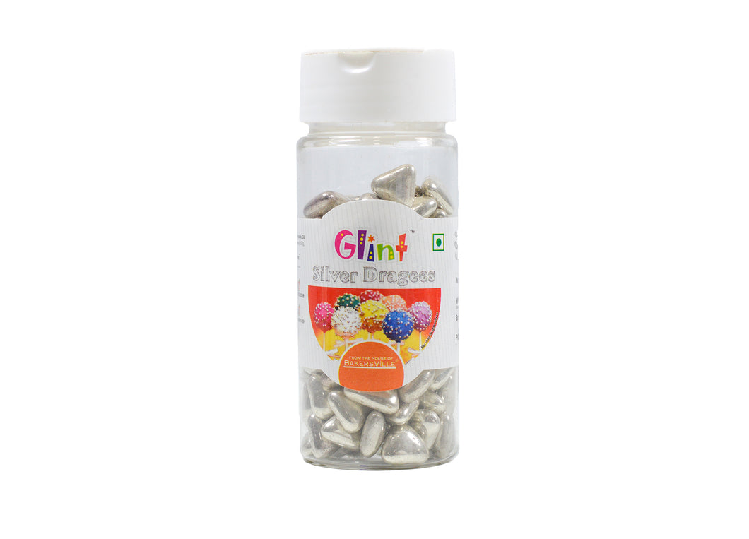 Glint Silver Triangle Dragee (11.5mm), 75 Gm