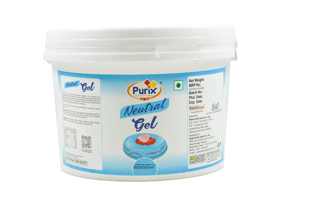 Purix Neutral Gel Cold Glaze, 2.5 Kg (Ready to Use)