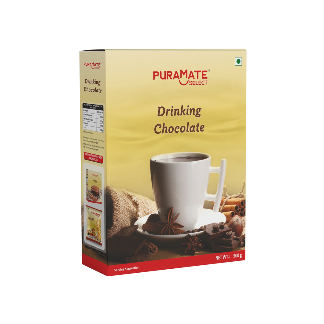 Puramate Select Drinking Chocolate, 500gm