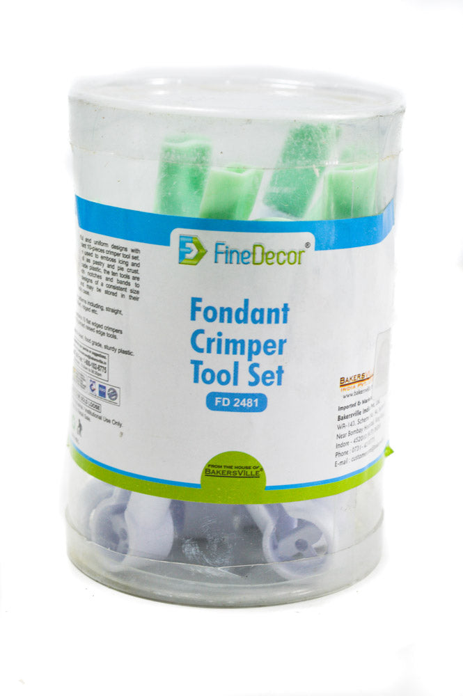 Finedecor™ Fondant Crimper Tool 10 Pieces Set - FD 2481