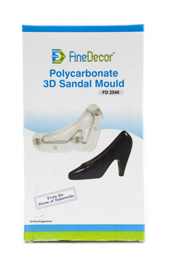 Finedecor™ 3D Polycarbonate Chocolate Mould Sandal - FD2540
