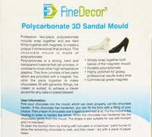 Load image into Gallery viewer, Finedecor™ 3D Polycarbonate Chocolate Mould Sandal - FD2540
