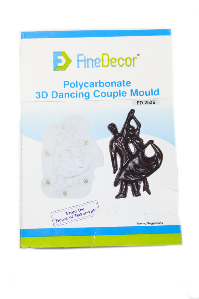 Finedecor 3D Polycarbonate Chocolate Mould - Dancing Couple (FD2536)