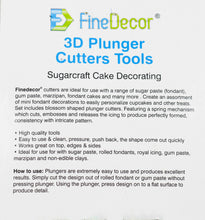 Load image into Gallery viewer, Finedecor 3D Three Tiers Cake Plunger Cutter tools - FD - 2470
