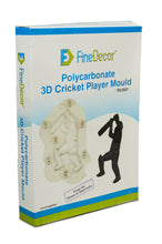 Load image into Gallery viewer, Finedecor 3D Polycarbonate Chocolate Mould - Cricket Player - (FD2537)
