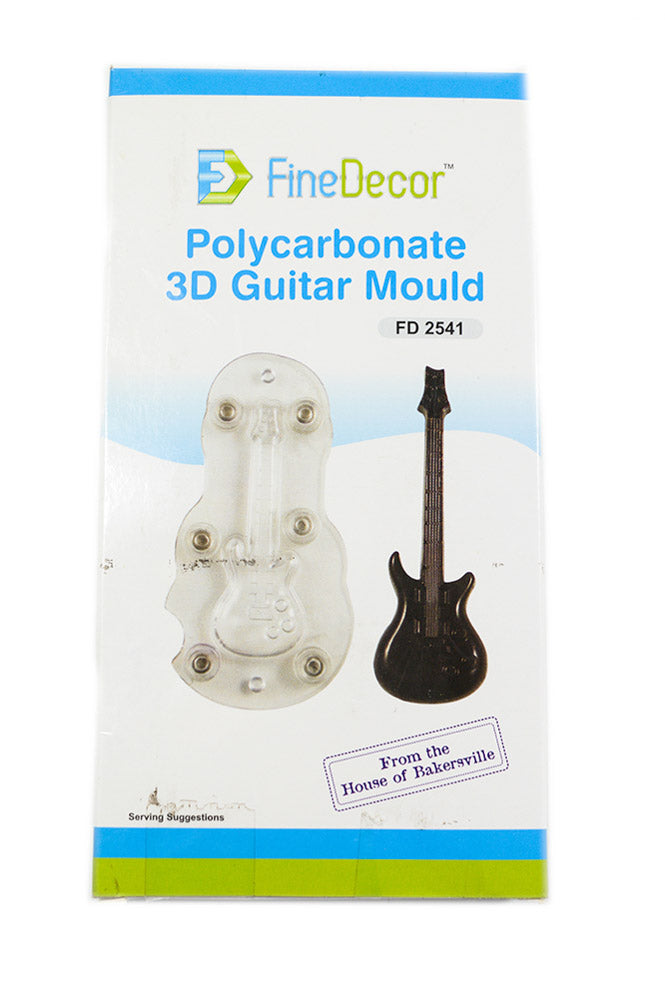 Finedecor 3D Polycarbonate Chocolate Mould - Guitar (FD2541)