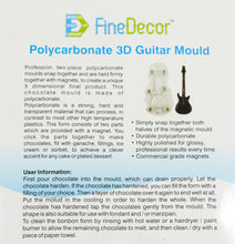 Load image into Gallery viewer, Finedecor 3D Polycarbonate Chocolate Mould - Guitar (FD2541)
