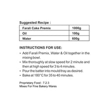 Load image into Gallery viewer, BakersVeggie Eggless Farali Cake Premix | Upvas Cake Premix | Premix For Fast, 1 kg
