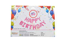 Load image into Gallery viewer, Let&#39;s Party Happy Birthday Balloon Pink (16 Inch), 13 Pcs Reusable
