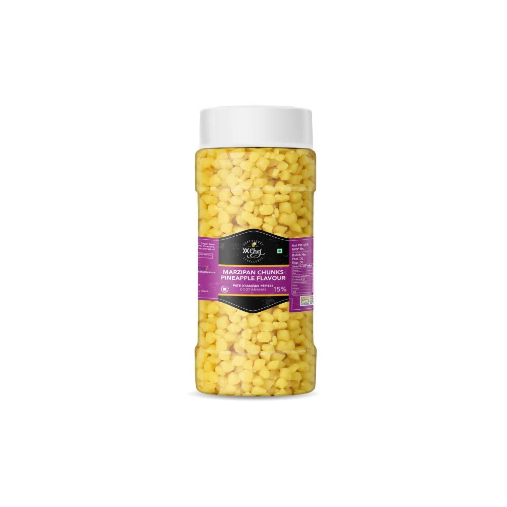 Marzipan XX Chef - Chunks - Pineapple - (75 GM x 1 Bottle), 75 g