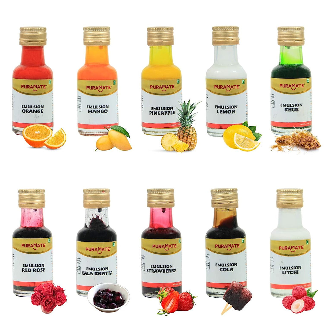 PURAMATE - EMULSION - ASSORTED - (30 ML X 10 BOTTLES X 1 BOX)