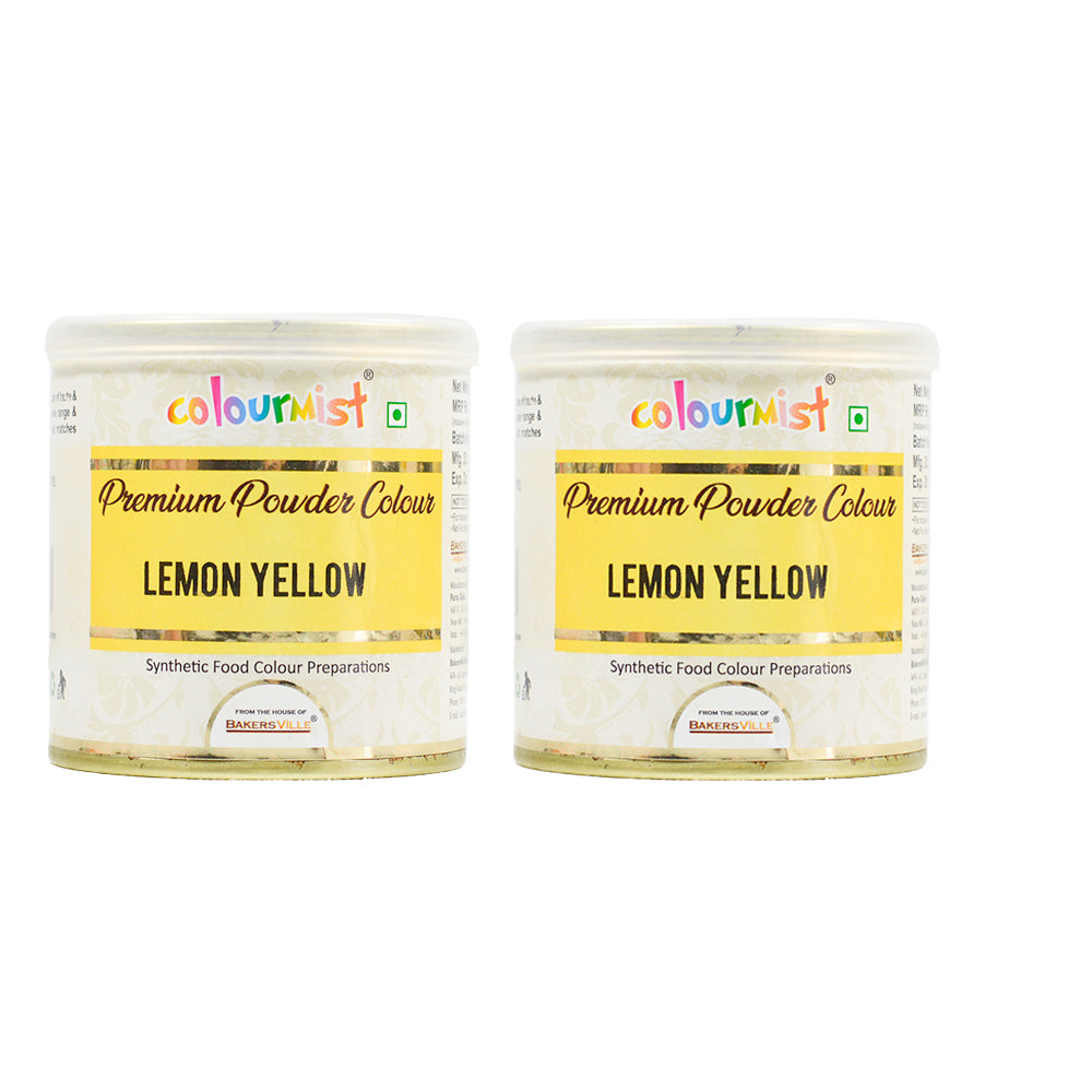 Colourmist Premium Powder Colours, Lemon Yellow,100 G (Pack Of 2)