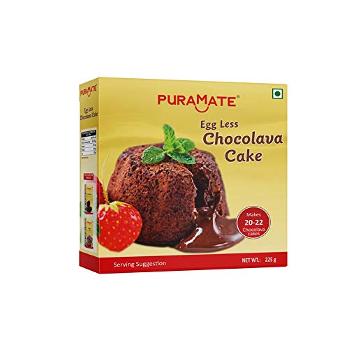 Puramate Egg Less Chocolava Cake, 225g