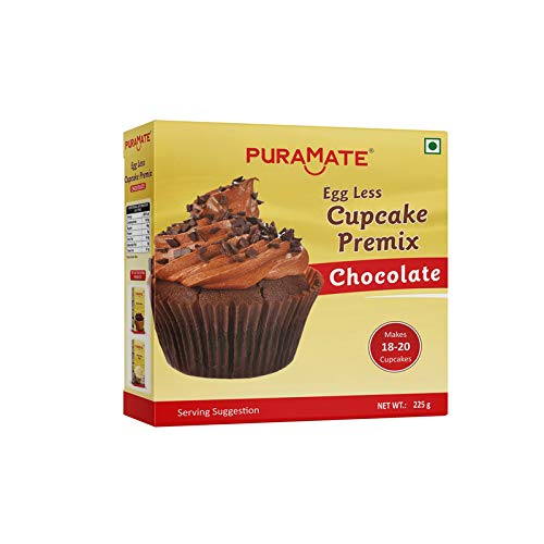 Puramate Egg Less Cup Cake Premix Chocolate, 225g