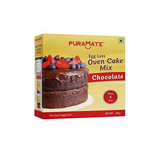 Puramate Egg Less Oven Cake Mix Chocolate, 225g